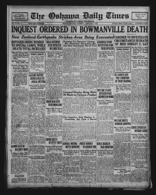 Oshawa Daily Times, 5 Feb 1931