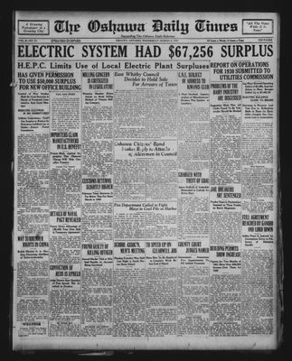 Oshawa Daily Times, 4 Mar 1931