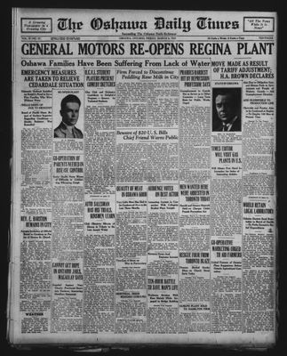 Oshawa Daily Times, 6 Mar 1931