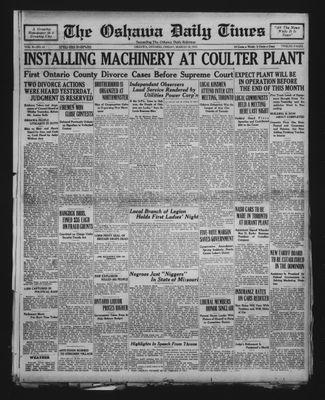 Oshawa Daily Times, 13 Mar 1931