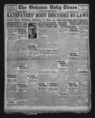 Oshawa Daily Times, 14 Mar 1931