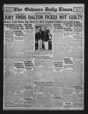 Oshawa Daily Times, 15 Jun 1931