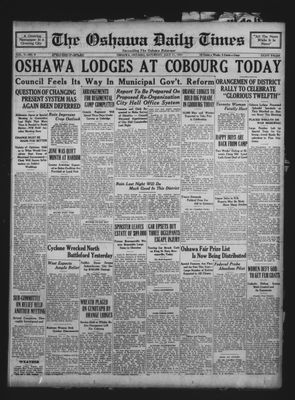 Oshawa Daily Times, 11 Jul 1931