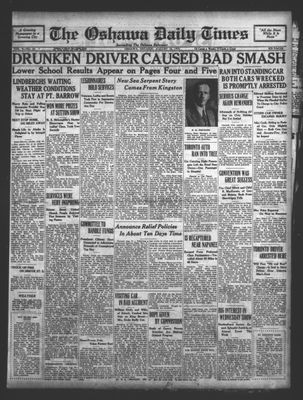 Oshawa Daily Times, 10 Aug 1931