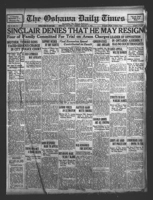 Oshawa Daily Times, 11 Aug 1931