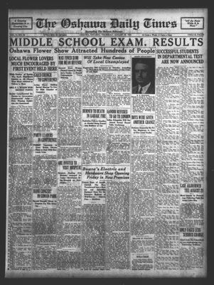 Oshawa Daily Times, 13 Aug 1931