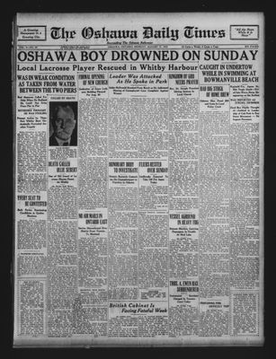 Oshawa Daily Times, 17 Aug 1931