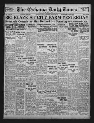 Oshawa Daily Times, 19 Aug 1931