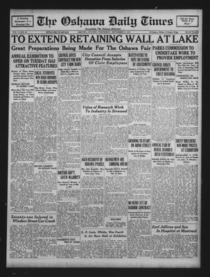 Oshawa Daily Times, 9 Sep 1931