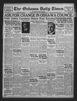 Oshawa Daily Times, 25 Sep 1931