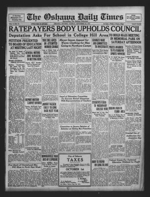 Oshawa Daily Times, 29 Sep 1931