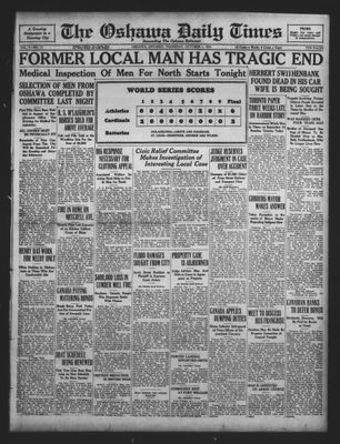 Oshawa Daily Times, 1 Oct 1931