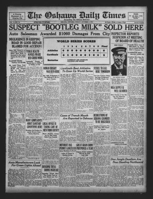 Oshawa Daily Times, 2 Oct 1931