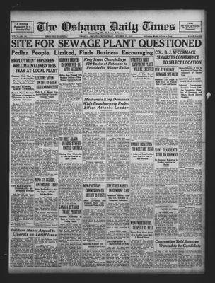 Oshawa Daily Times, 21 Oct 1931