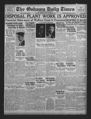 Oshawa Daily Times, 23 Oct 1931