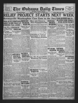 Oshawa Daily Times, 6 Nov 1931