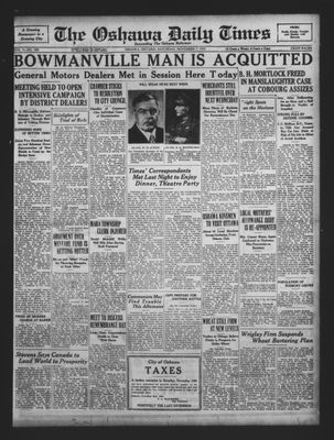 Oshawa Daily Times, 7 Nov 1931