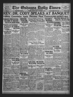 Oshawa Daily Times, 27 Nov 1931