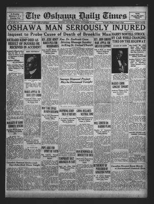 Oshawa Daily Times, 30 Nov 1931