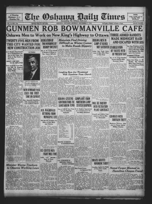 Oshawa Daily Times, 7 Dec 1931