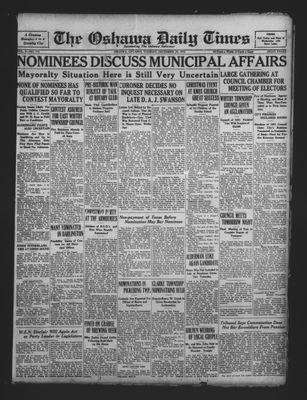 Oshawa Daily Times, 29 Dec 1931