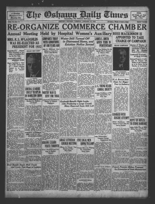 Oshawa Daily Times, 19 Jan 1932