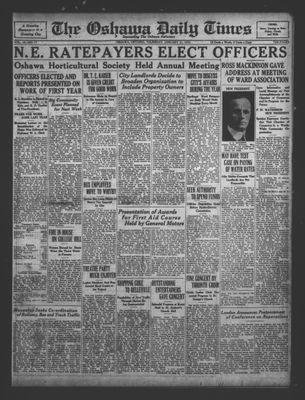 Oshawa Daily Times, 21 Jan 1932