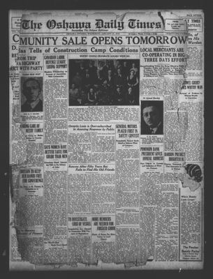 Oshawa Daily Times, 27 Jan 1932