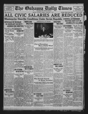 Oshawa Daily Times, 2 Feb 1932