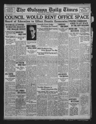 Oshawa Daily Times, 3 Feb 1932