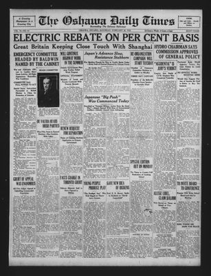 Oshawa Daily Times, 20 Feb 1932