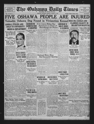 Oshawa Daily Times, 7 Mar 1932