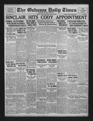 Oshawa Daily Times, 18 Mar 1932