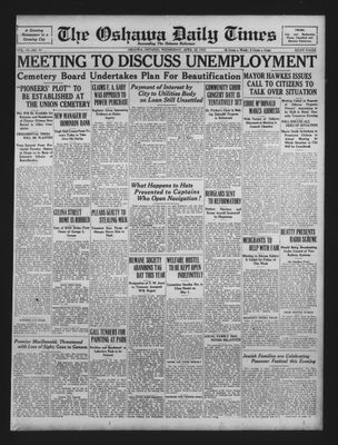 Oshawa Daily Times, 20 Apr 1932