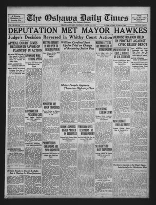 Oshawa Daily Times, 21 Apr 1932