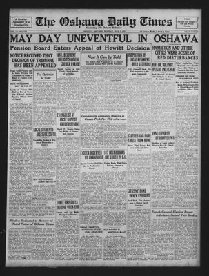 Oshawa Daily Times, 2 May 1932