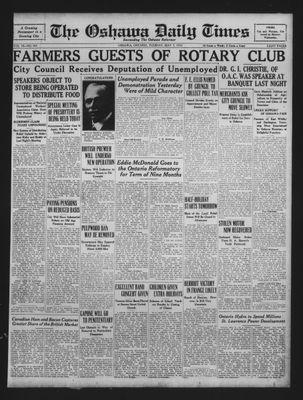 Oshawa Daily Times, 3 May 1932