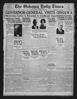 Oshawa Daily Times, 19 May 1932