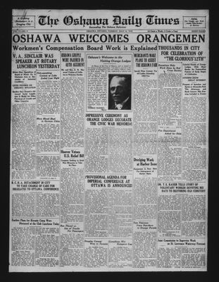 Oshawa Daily Times, 12 Jul 1932