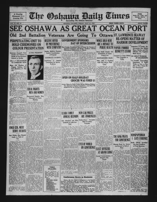 Oshawa Daily Times, 22 Jul 1932