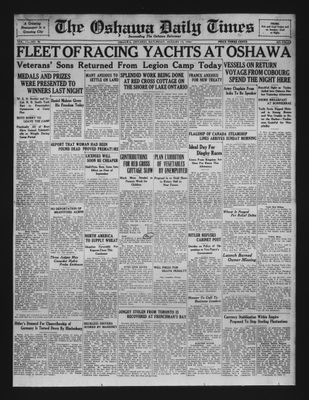 Oshawa Daily Times, 13 Aug 1932