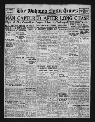 Oshawa Daily Times, 25 Aug 1932