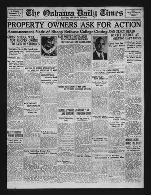 Oshawa Daily Times, 7 Sep 1932