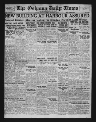 Oshawa Daily Times, 10 Sep 1932