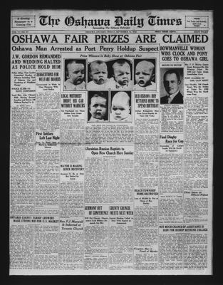 Oshawa Daily Times, 16 Sep 1932