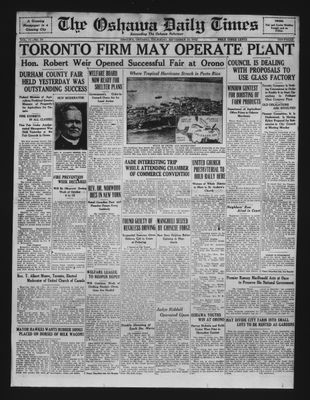 Oshawa Daily Times, 29 Sep 1932