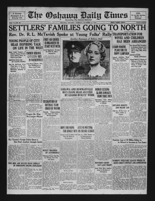 Oshawa Daily Times, 25 Oct 1932