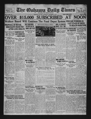 Oshawa Daily Times, 8 Dec 1932