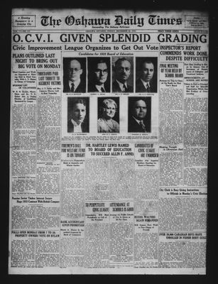 Oshawa Daily Times, 30 Dec 1932