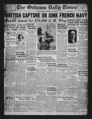 Oshawa Daily Times, 4 Jul 1940